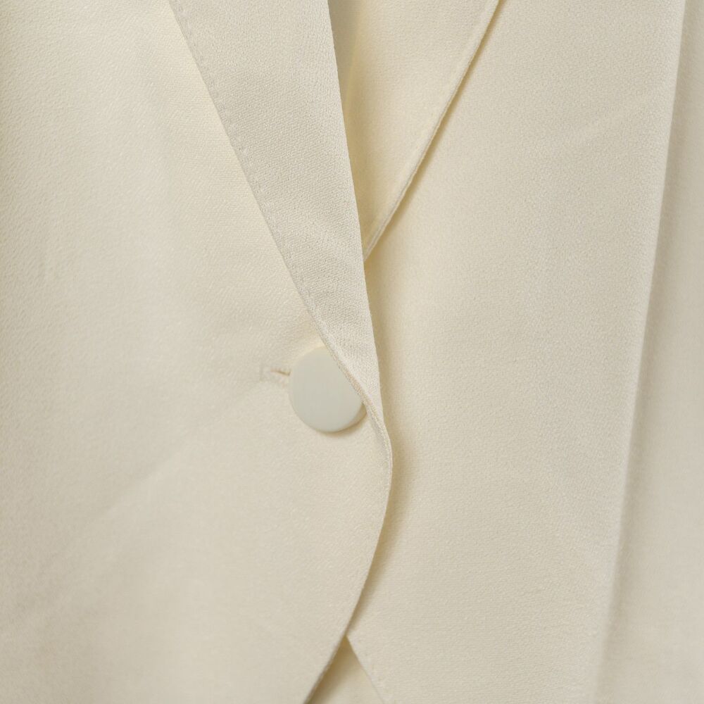 Vintage Cream cropped blouse size S - Picture 3 of 5